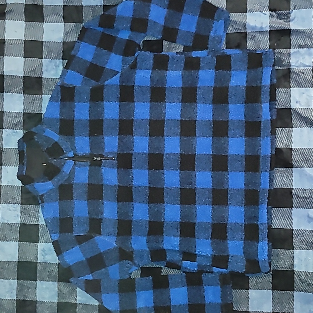 90s/Y2k Wrangler heavyweight thick plaid fleece. Lined. Size XL